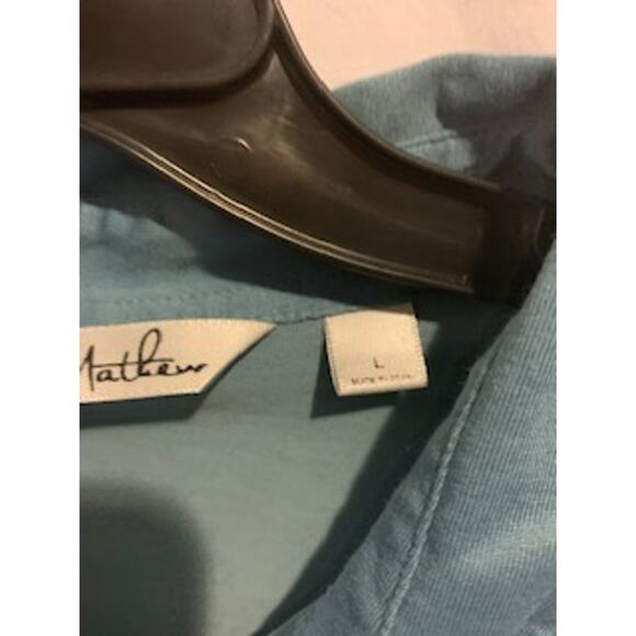 Travis Mathews Blue w/Pocket Golf Shirt Large Mens - Picture 5 of 6